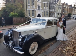 Classic Bentley wedding car for hire in London